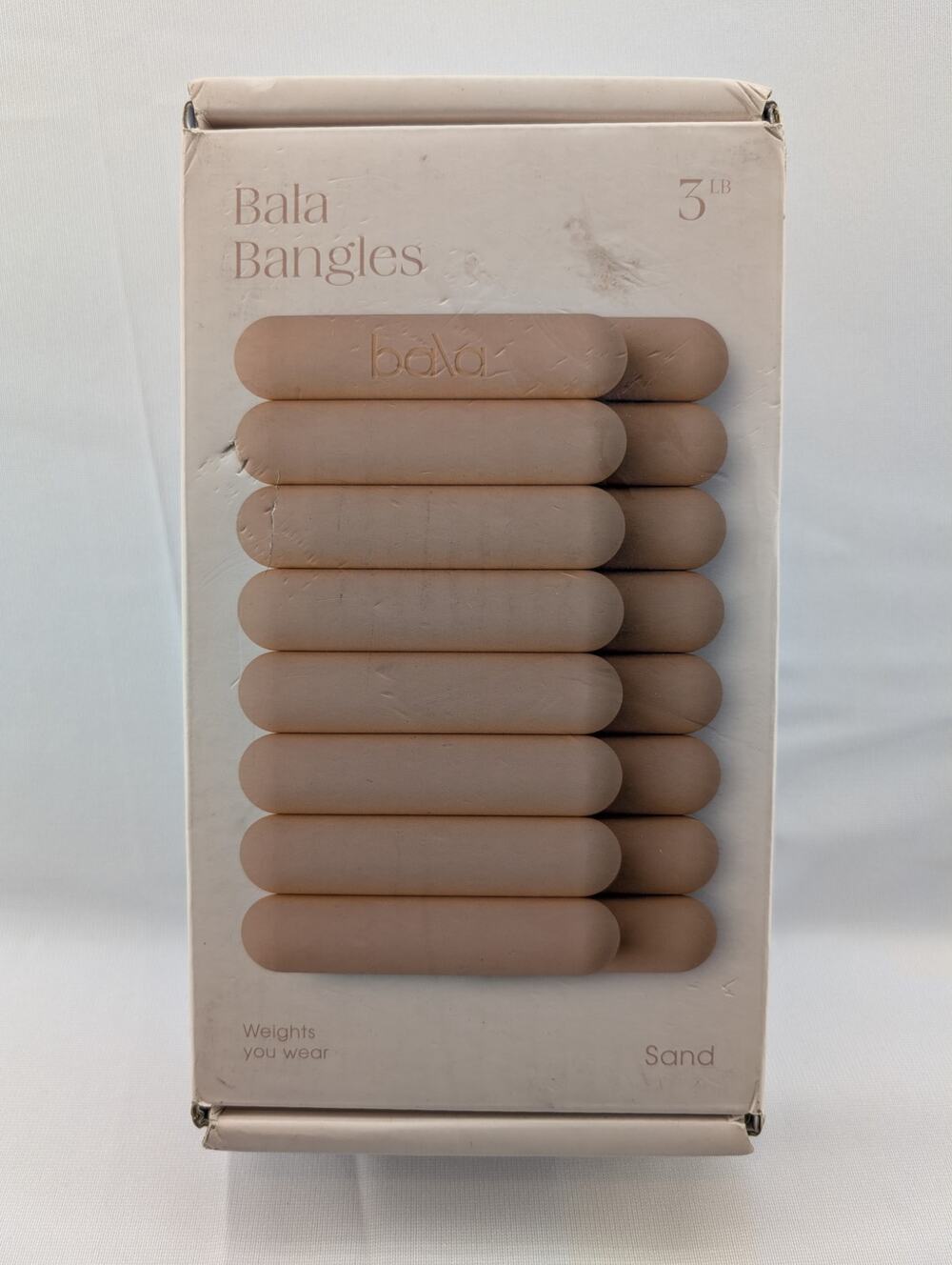 New Bala Bangles 3LBS each Wrist or Ankle Weights in Sand